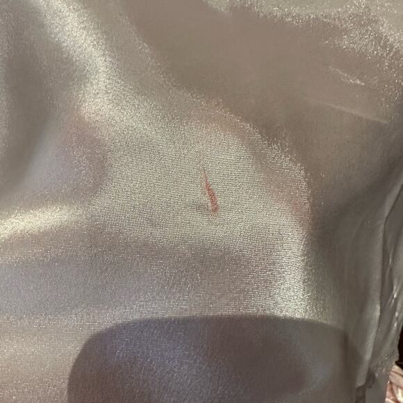 Vintage Lady Carmen Dallas Womens Ice Pink Satin Lace Slip/Dress/Gown Made USA - Picture 9 of 11